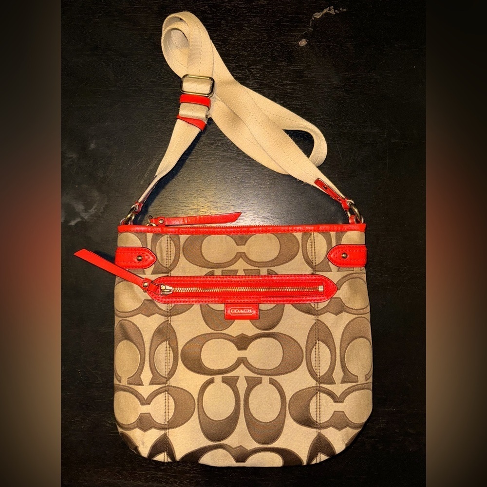 Coach Vintage tan/redish bag